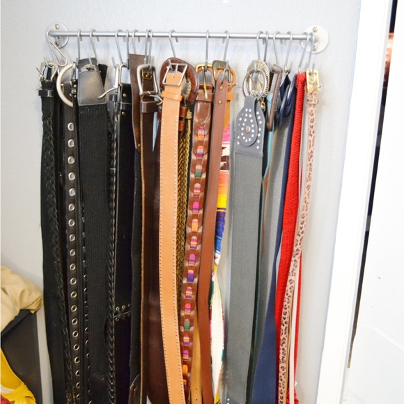 60 metallic rings curtains and shorts, pants, jeans, scarfs, belts organization - Picture 7 of 9